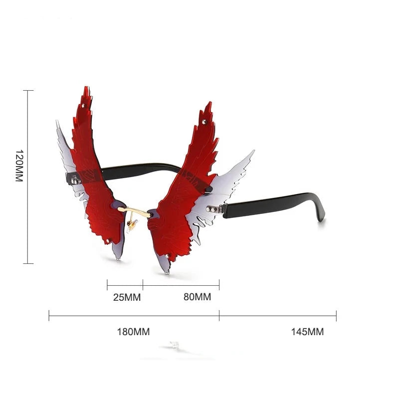 lunettes-forme-aile-rouges