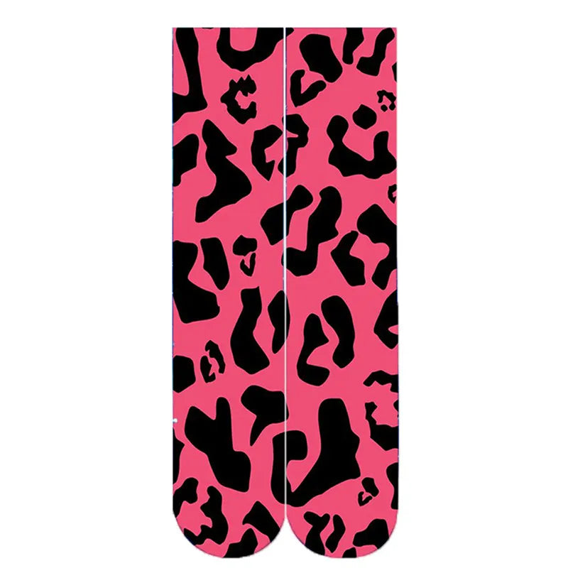 chausette-leopard-rose