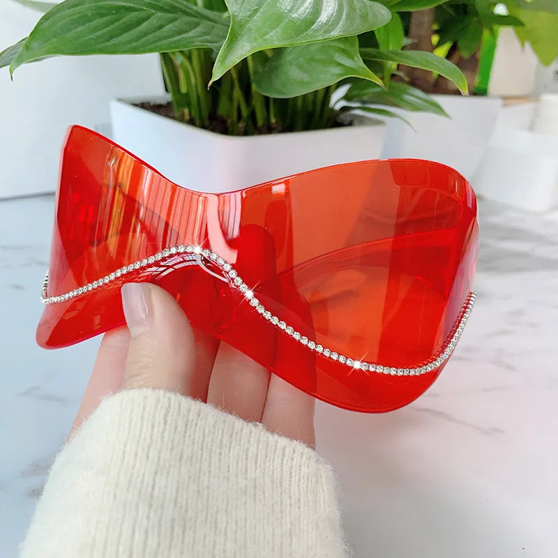 lunette soleil xxl rouge