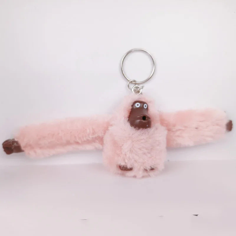 porte-cle-gorille-rose-pastel