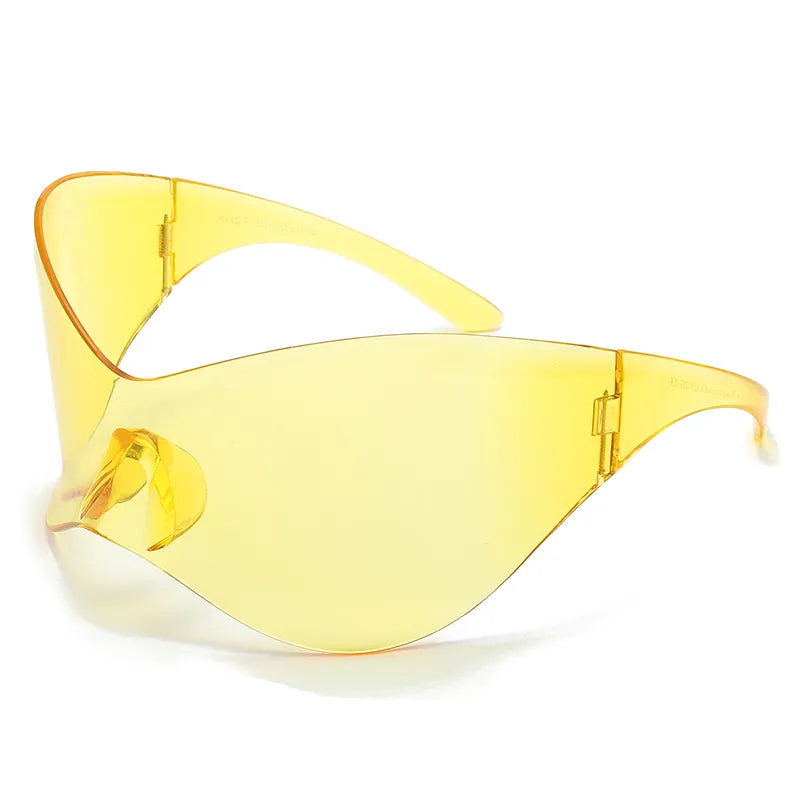 lunette soleil xxl jaune