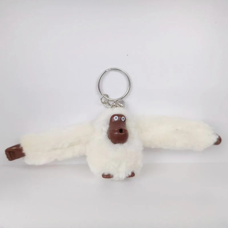 porte-cle-gorille-blanc