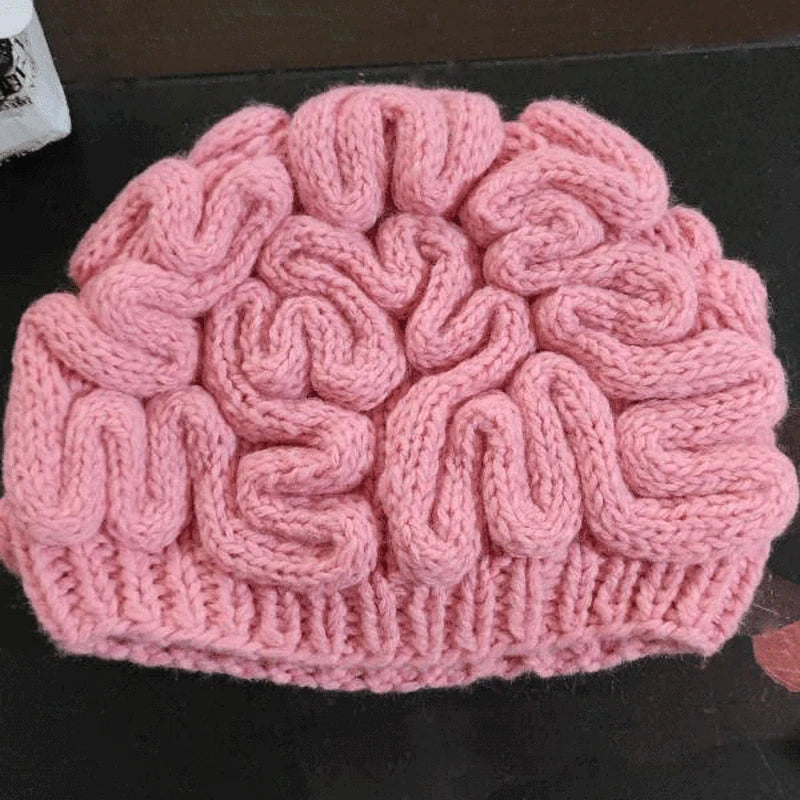 bonnet-cerveau-tricot-rose