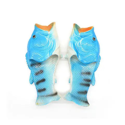 chaussure-forme-de-poiisson-bleu
