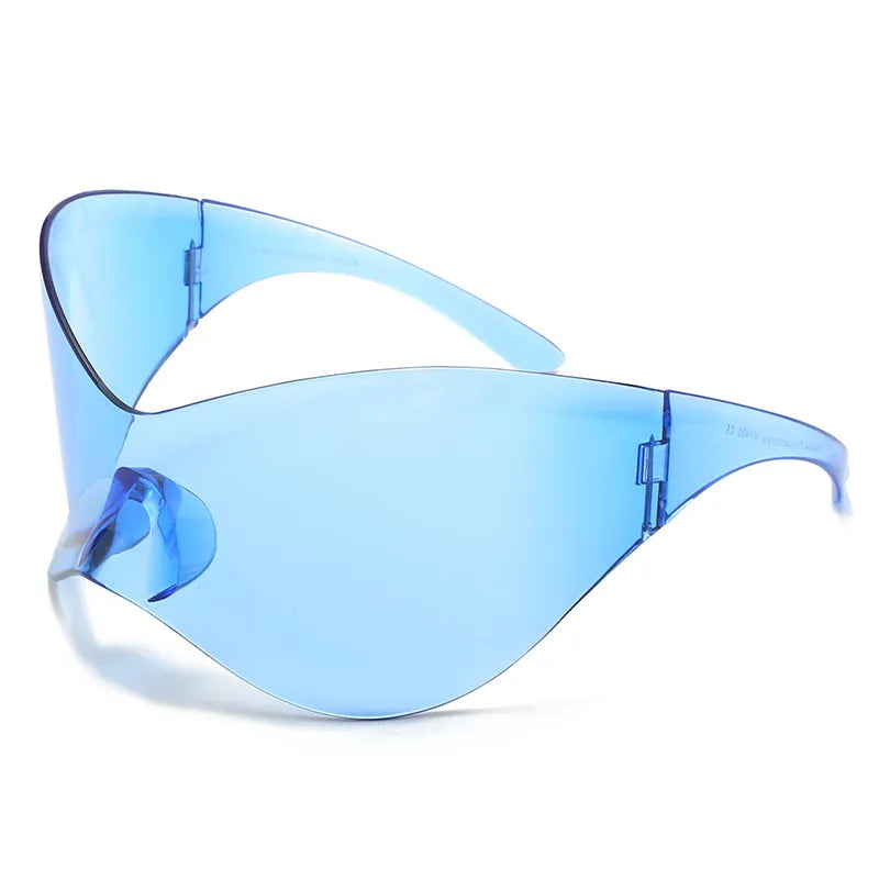 lunette soleil xxl bleue