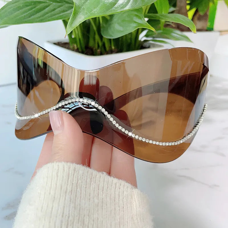 lunette soleil xxl marron