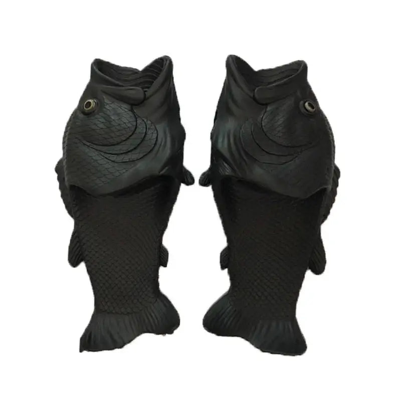 chaussures-forme-de-poisson-noir