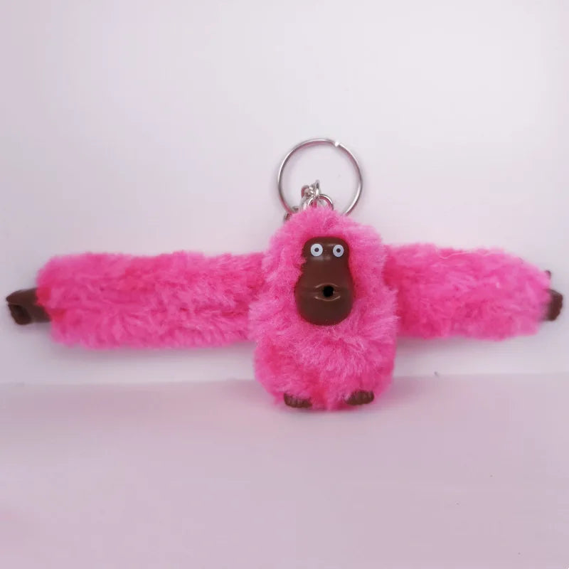 porte-cle-gorille-rose