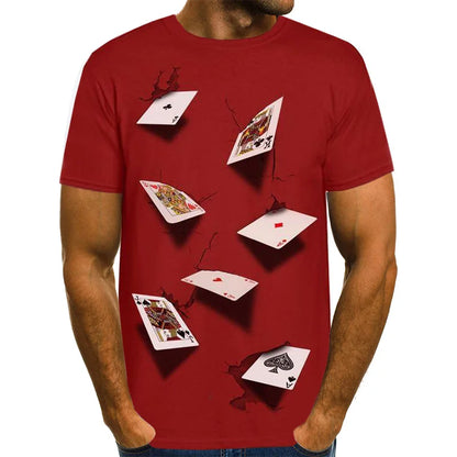 T-shirt carte à jouer