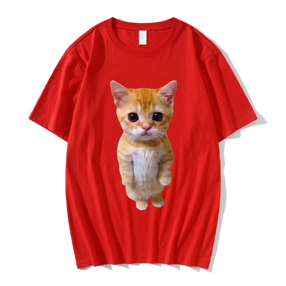 t-shirt-chat-debout-rouge