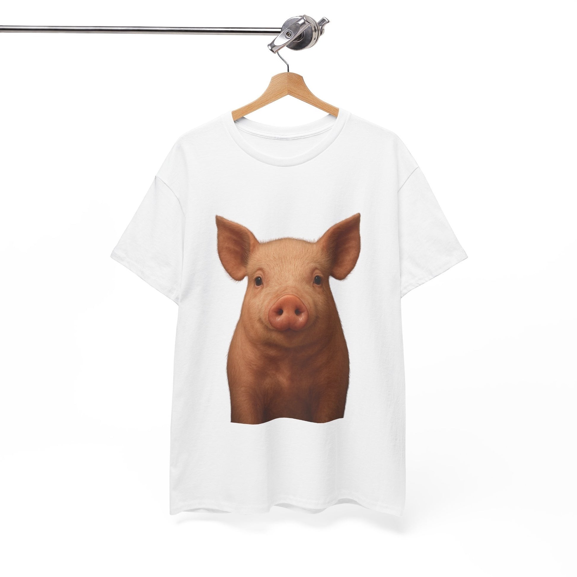 t shirt avec un cochon 
